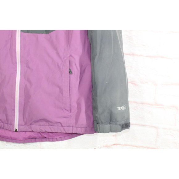 LL Bean Purple Polyester Lined Insulated Zip-up Hooded Wildcat Jacket L - Picture 4 of 11